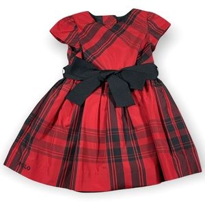 Ralph Lauren Plaid Dress & Diaper Cover Size 6 Months